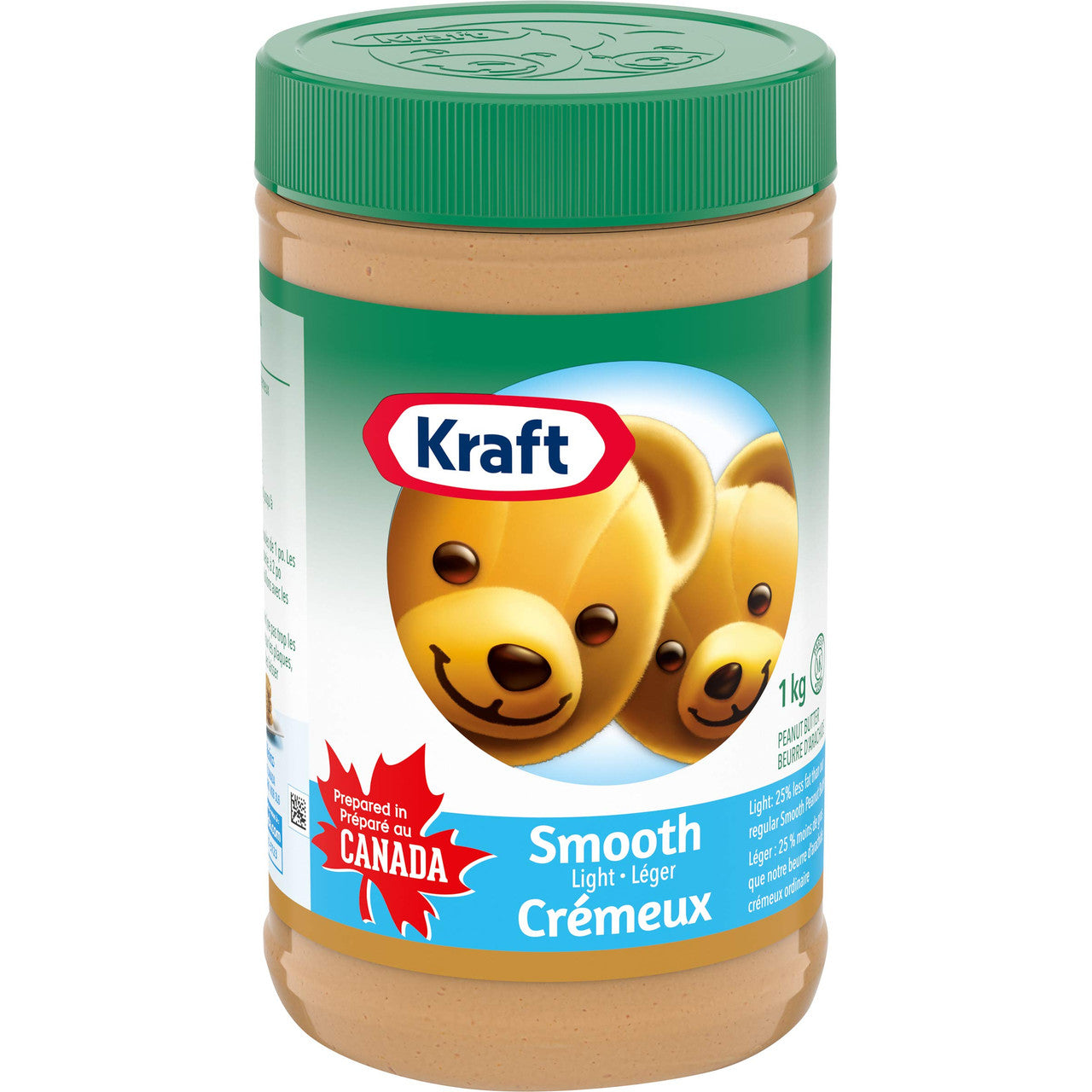 Kraft Peanut Butter, Light Smooth, 1kg/35 oz., (Pack of 12) {Imported from Canada}